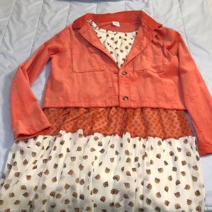 2 pc Set Jacket & Dress Girls size 18/xxl. Adorable brand new!!!